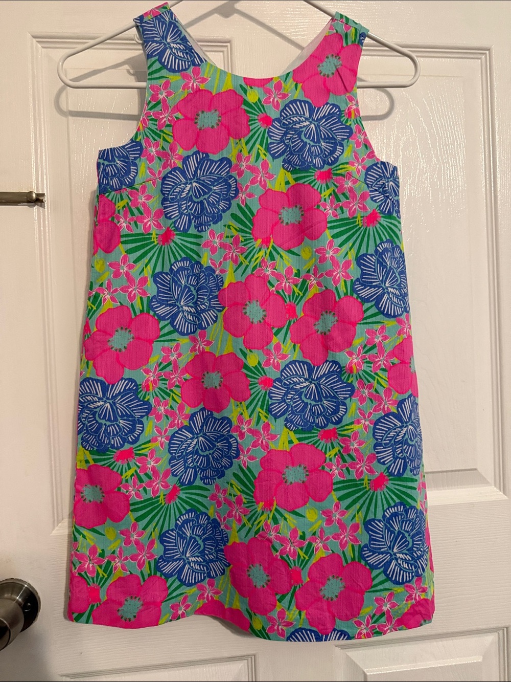Tommy Bahama Pink Floral Girls' Shift Sleeveless size 10